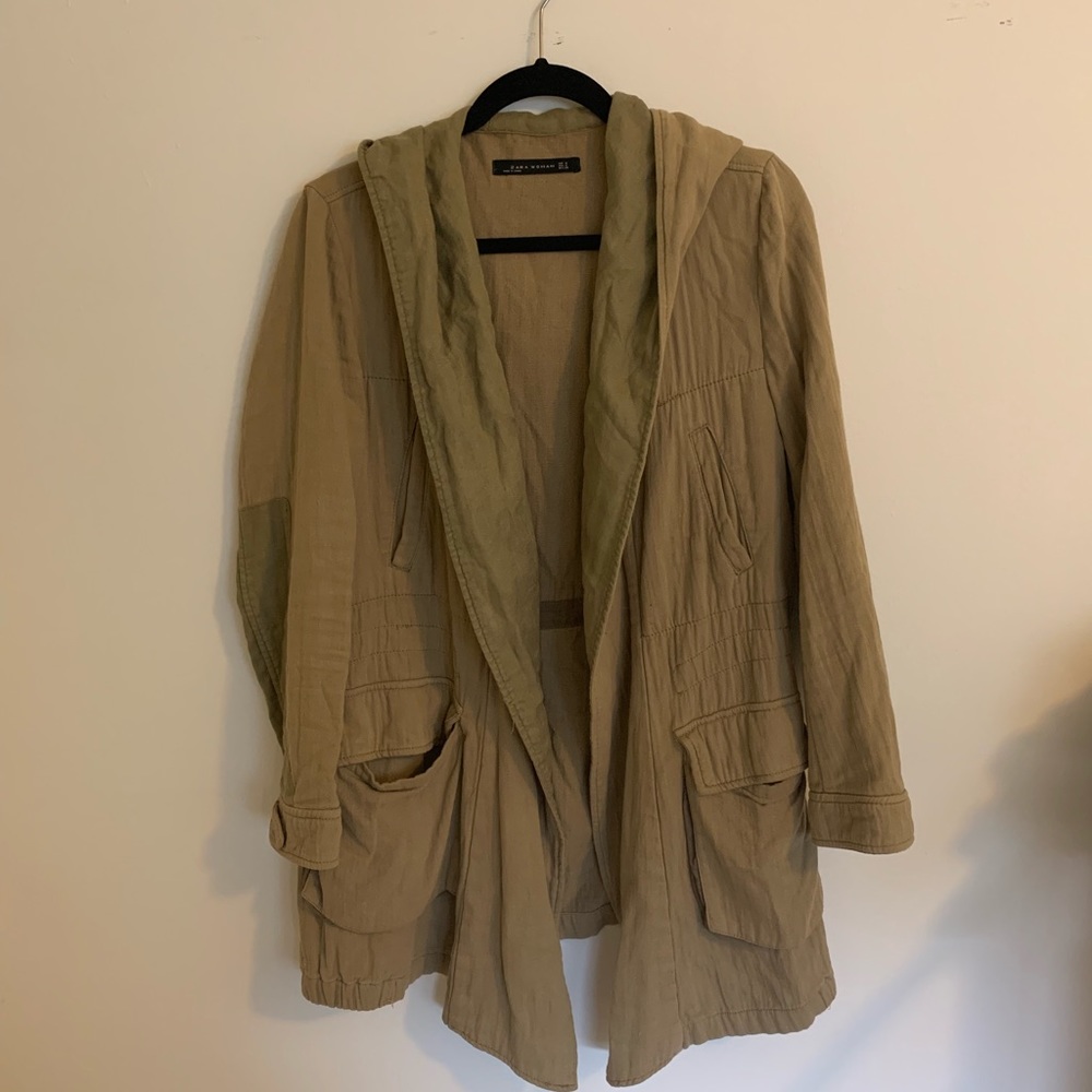 Zara fabric parka size M